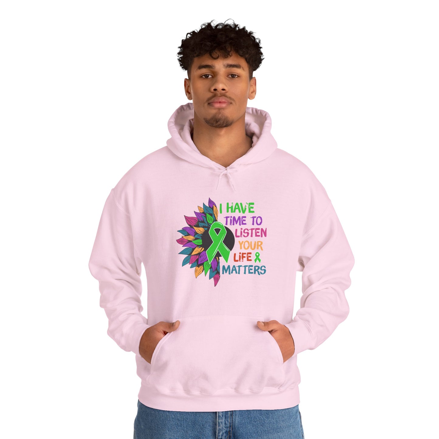 I Have Time to Listen Mental Health Hooded Sweatshirt