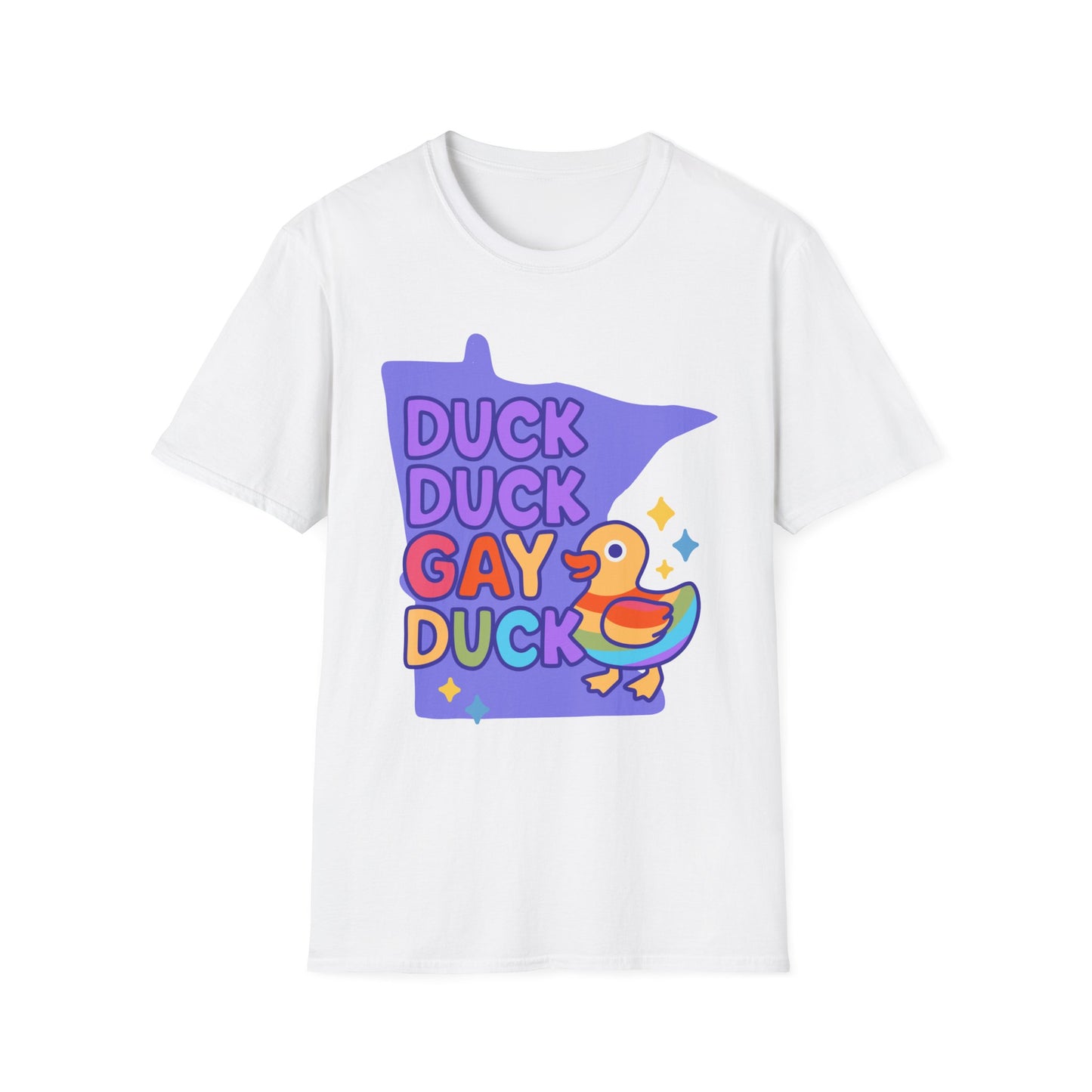 Duck Duck Gay Duck Unisex T-Shirt, LGBTQ+ Gift, Pride Friendly Shirt