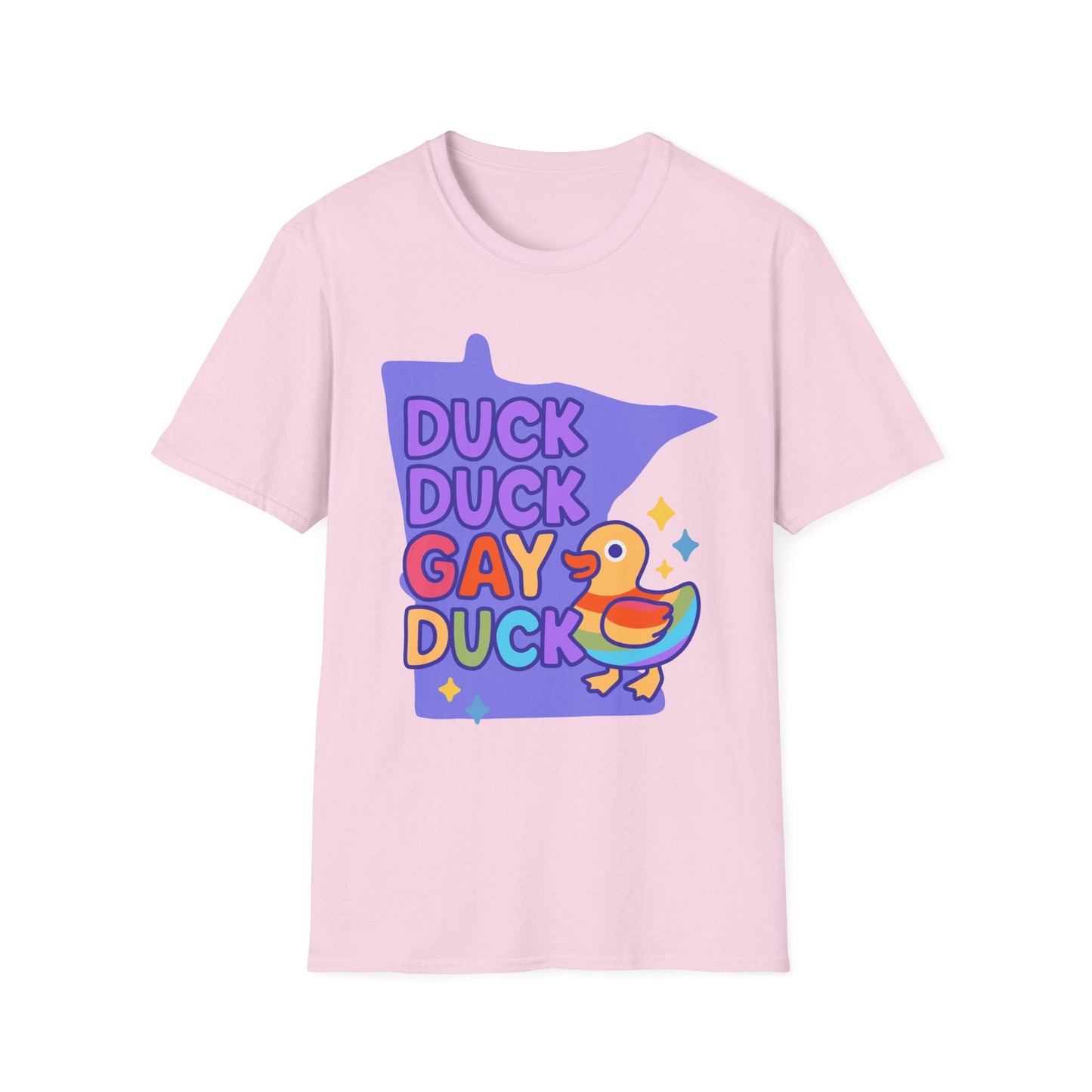 Duck Duck Gay Duck Unisex T-Shirt, LGBTQ+ Gift, Pride Friendly Shirt