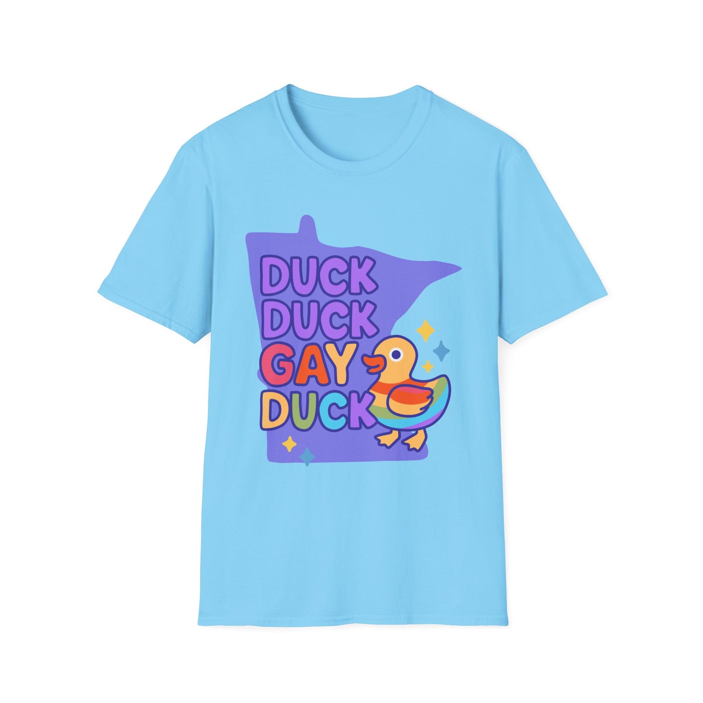 Duck Duck Gay Duck Unisex T-Shirt, LGBTQ+ Gift, Pride Friendly Shirt
