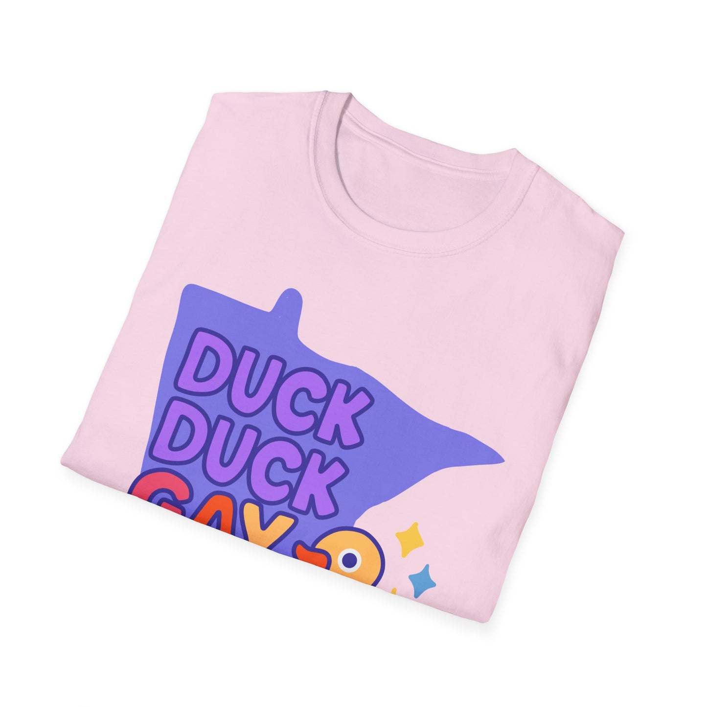 Duck Duck Gay Duck Unisex T-Shirt, LGBTQ+ Gift, Pride Friendly Shirt