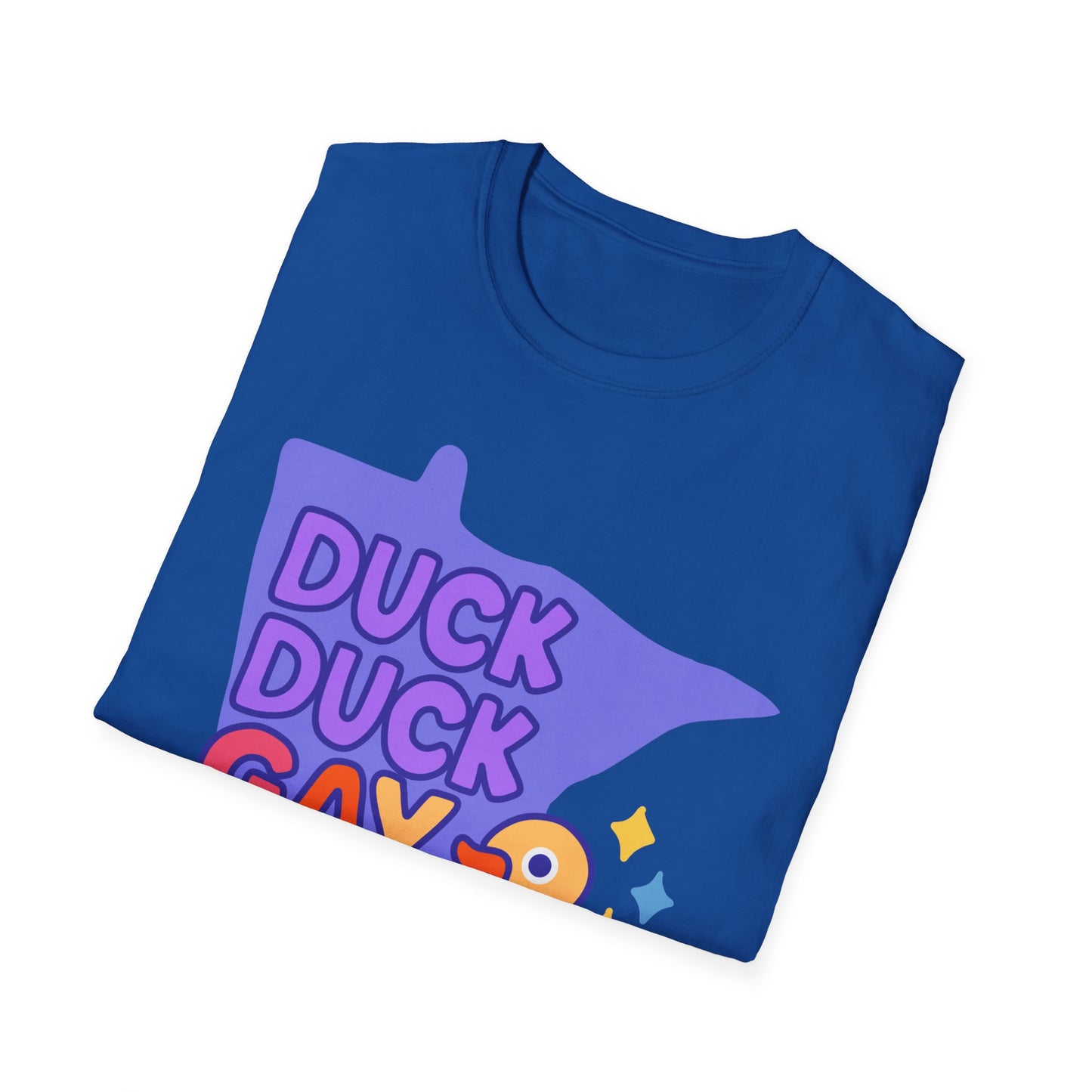 Duck Duck Gay Duck Unisex T-Shirt, LGBTQ+ Gift, Pride Friendly Shirt