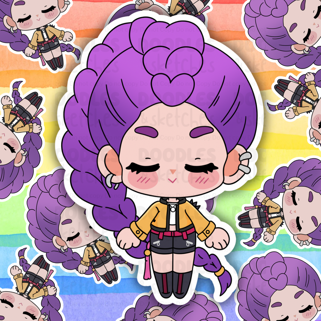 KPop Chibi Girls and Guys Sticker Set