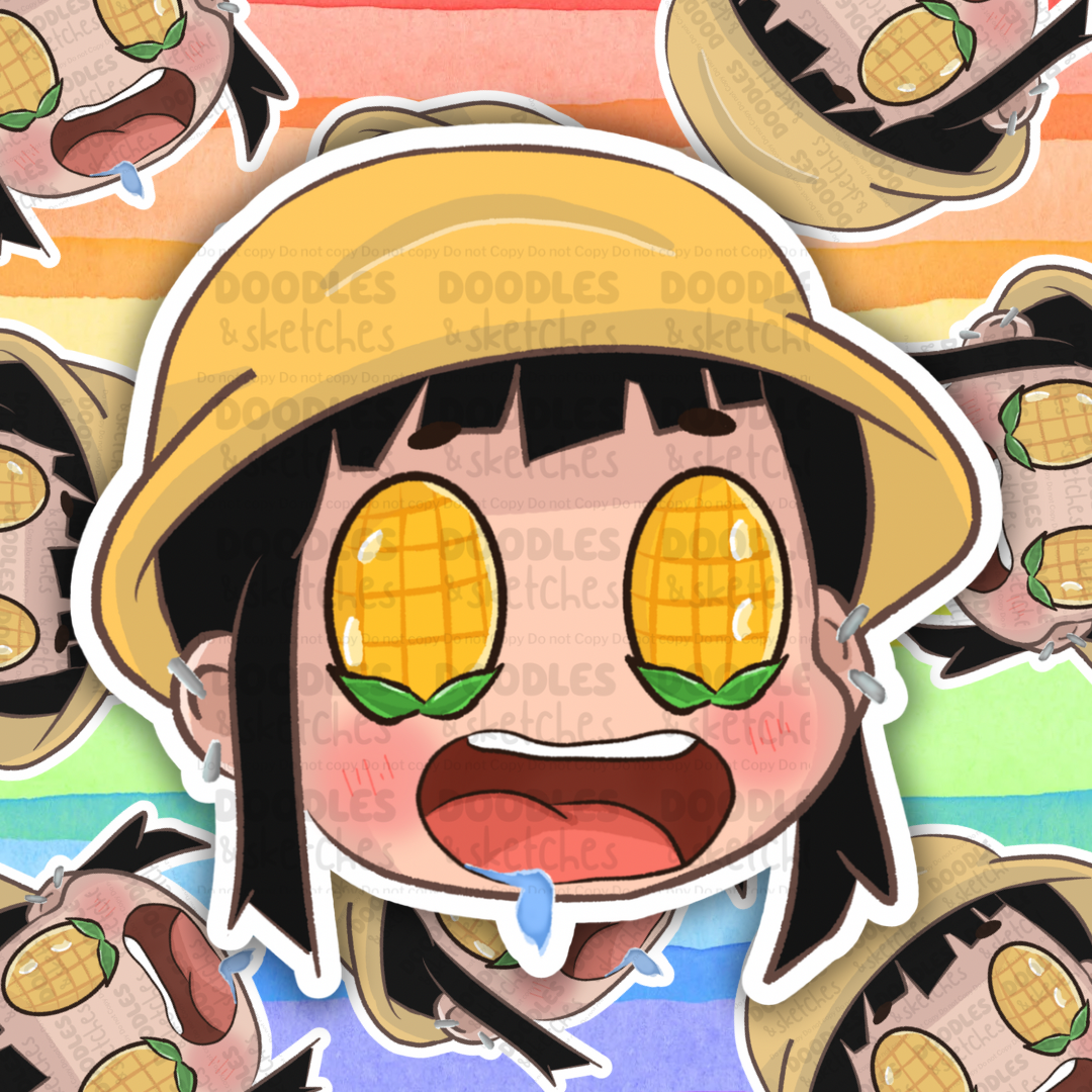 Chibi Kawaii Hunter Faces Sticker Set