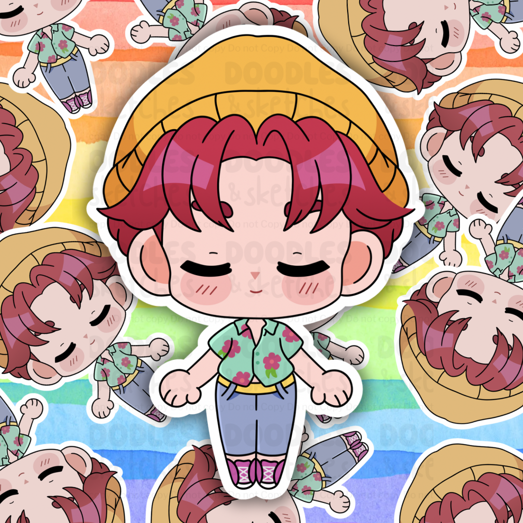 KPop Chibi Girls and Guys Sticker Set