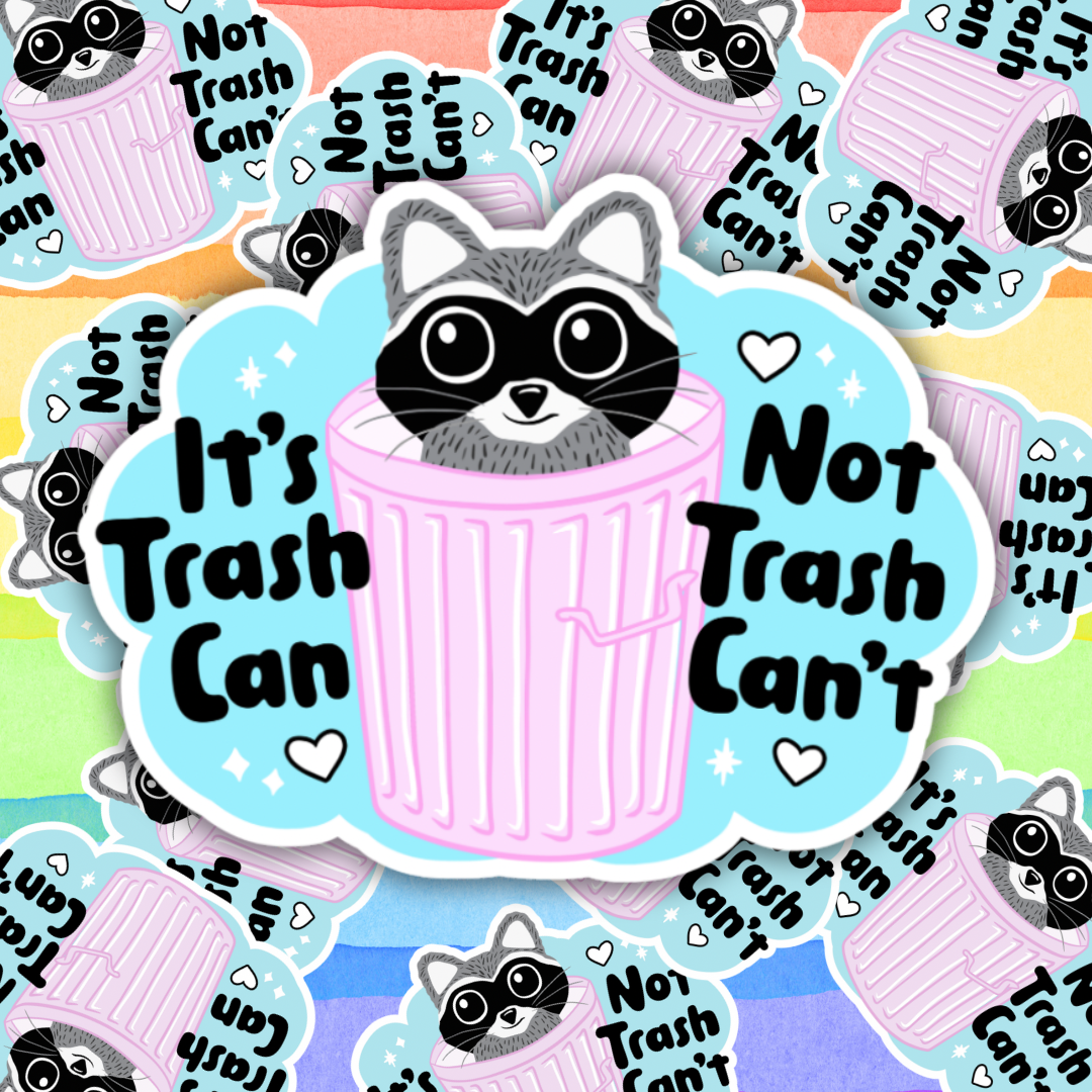 Trash Can Sticker