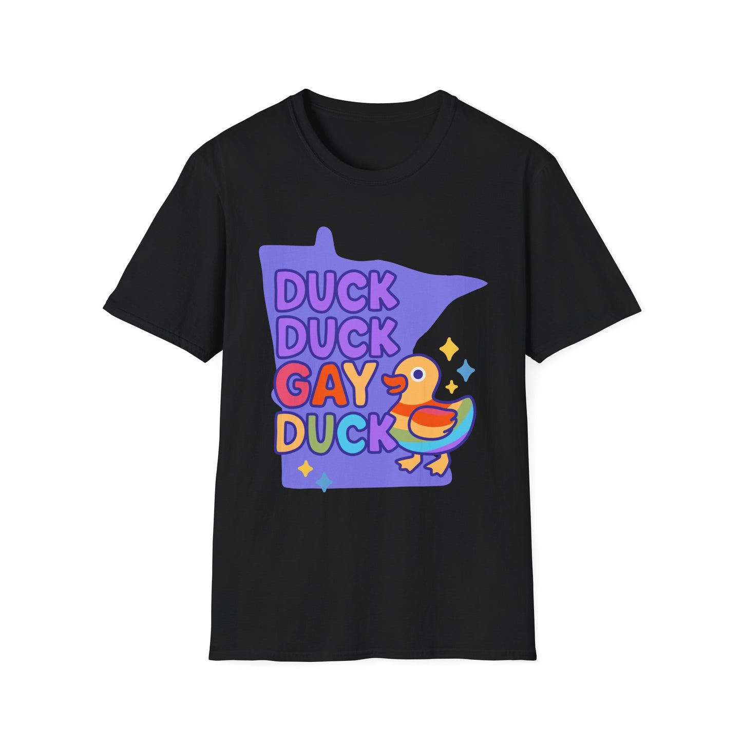 Duck Duck Gay Duck Unisex T-Shirt, LGBTQ+ Gift, Pride Friendly Shirt