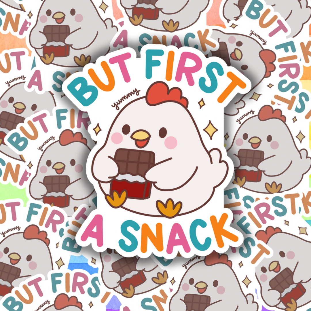 But First A Snack Sticker