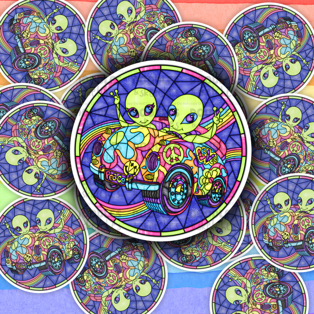 Nostalgia Stained Glass Sticker Set (All 8 Designs!)
