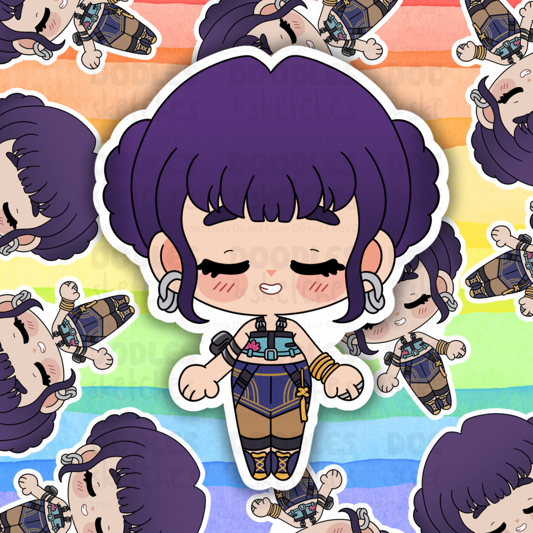 KPop Chibi Girls and Guys Sticker Set