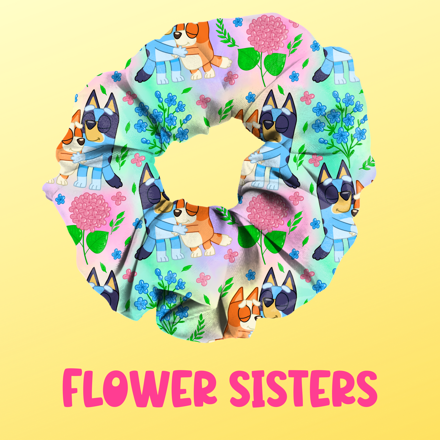 Flower Sisters – Scrunchie or Headbands