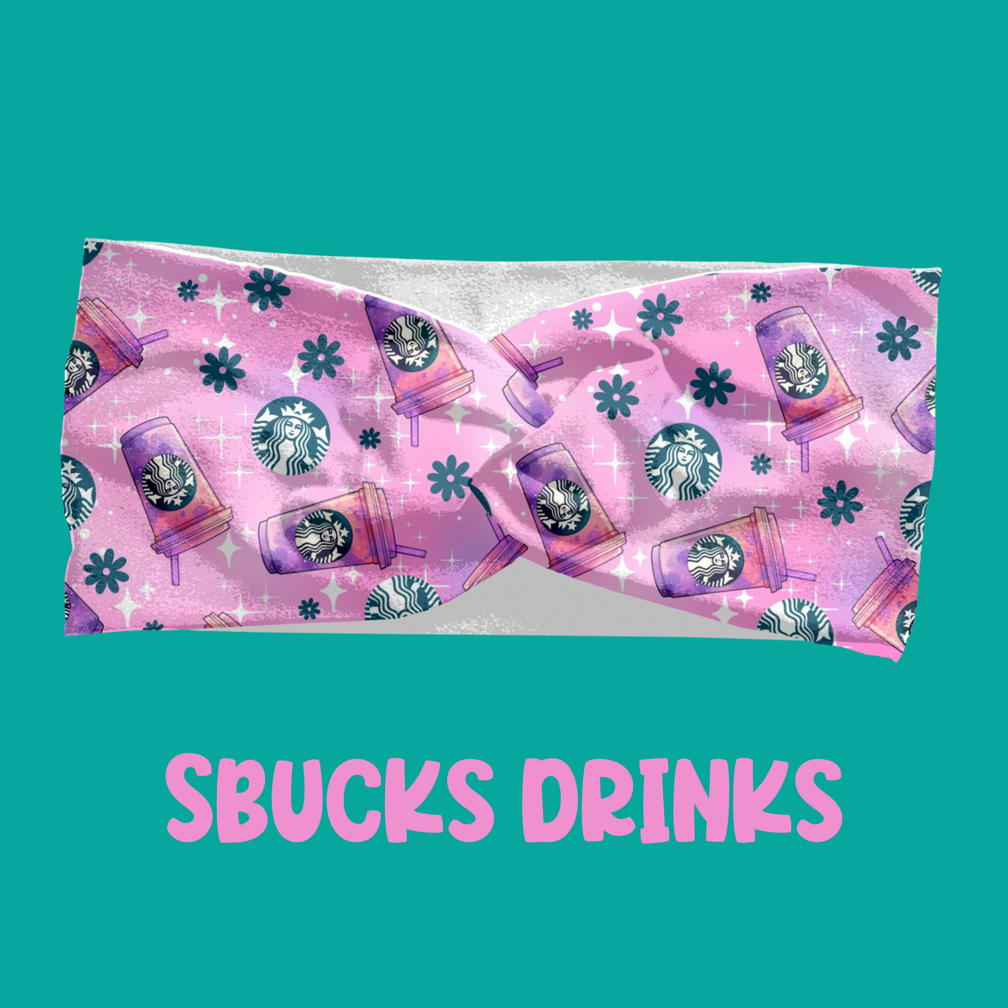 Sbucks Drinks – Scrunchie or Headband