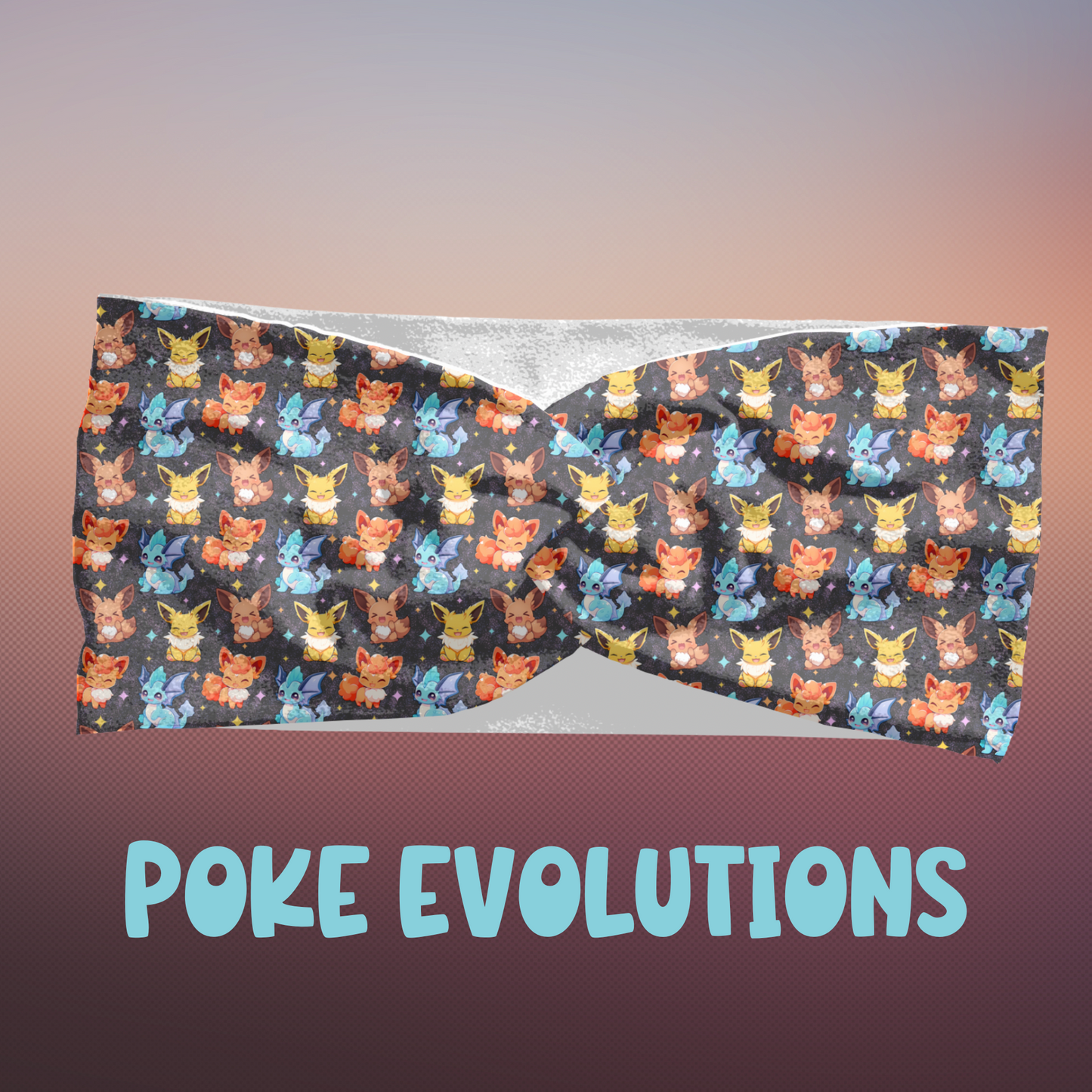Poke Evolutions – Scrunchie or Headband