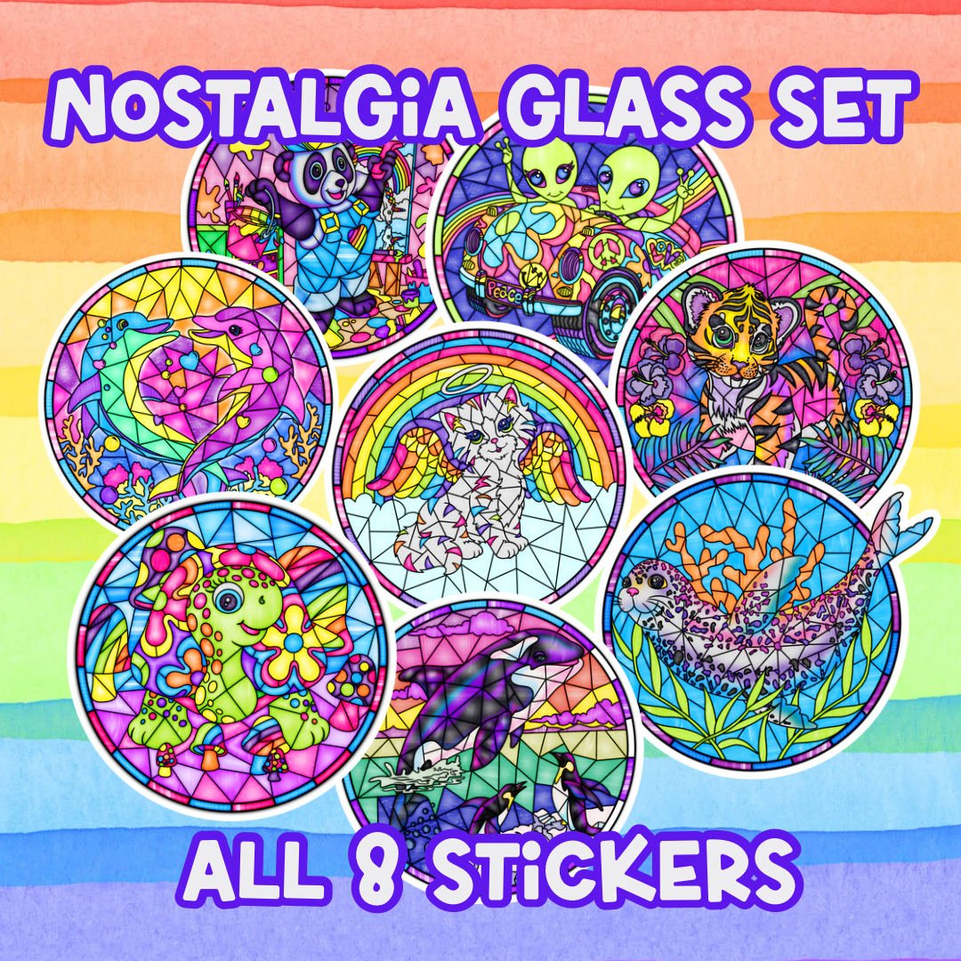 Nostalgia Stained Glass Sticker Set (All 8 Designs!)