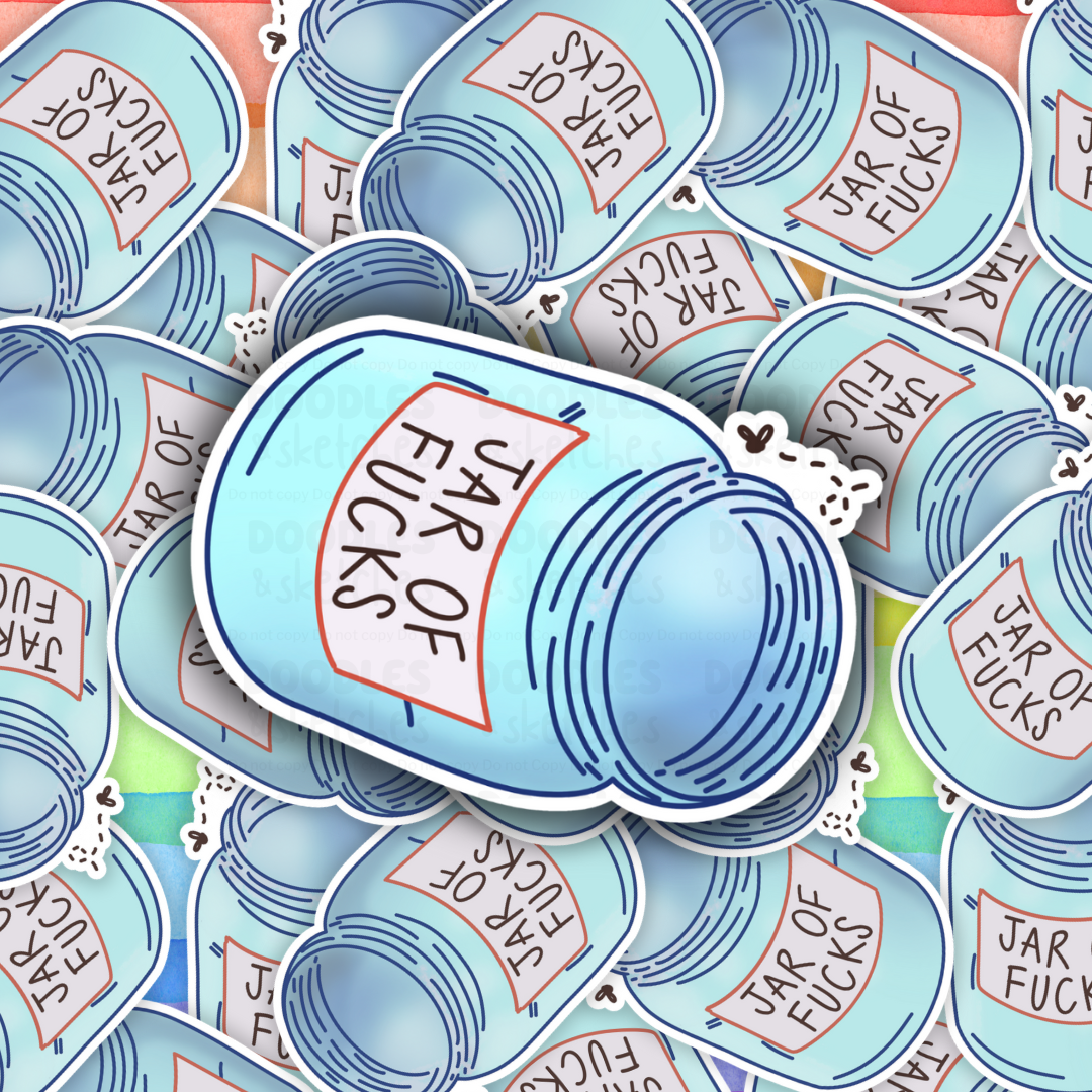 Jar of F***s Sticker