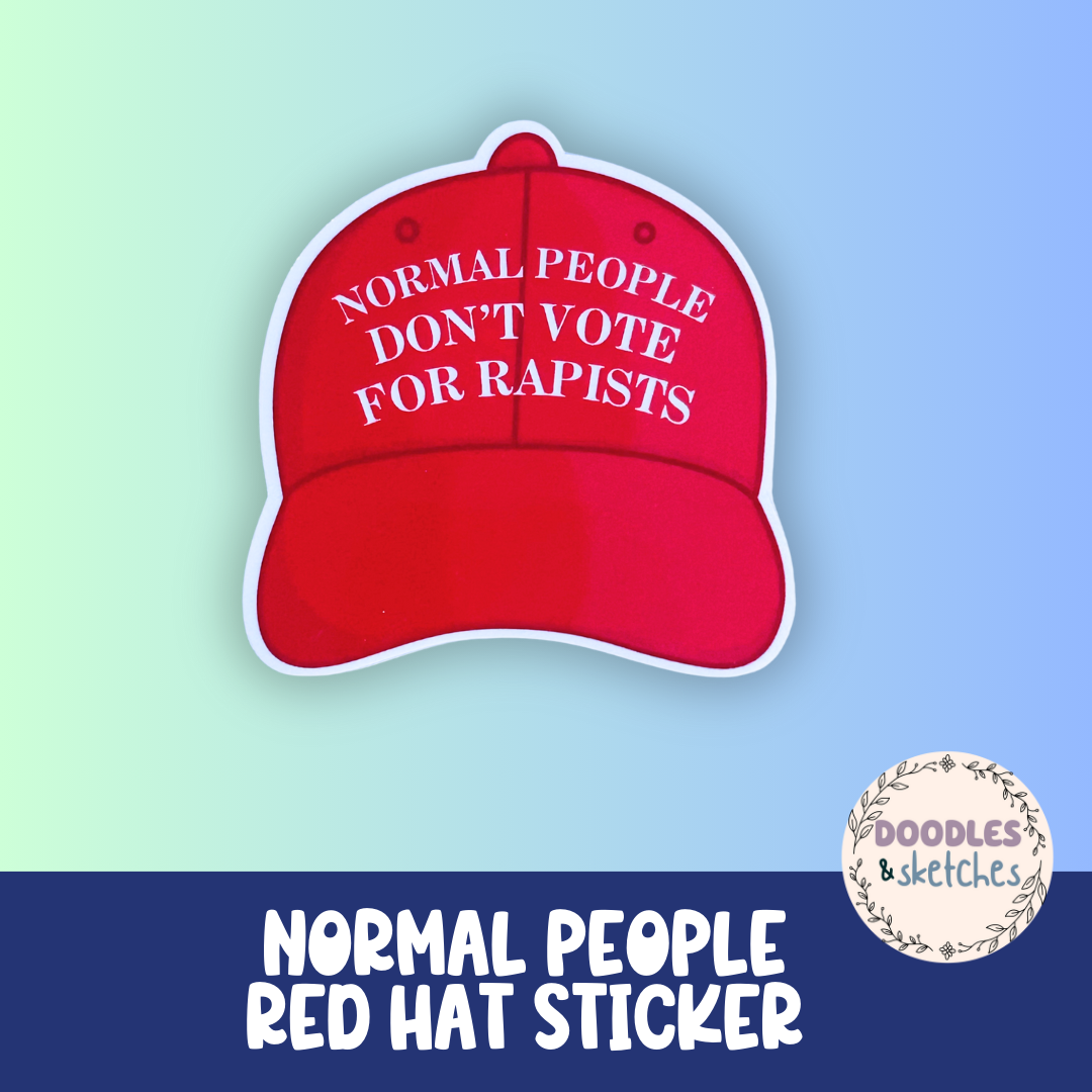 Funny Red Hat Stickers- Individuals and Set Available