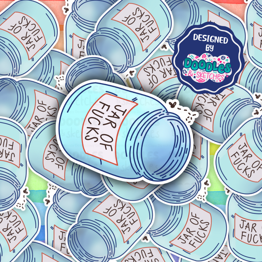 Jar of F***s Sticker