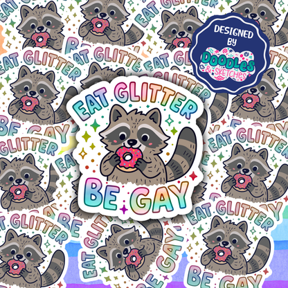 Eat Glitter Sticker