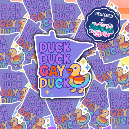 Gay Duck Sticker