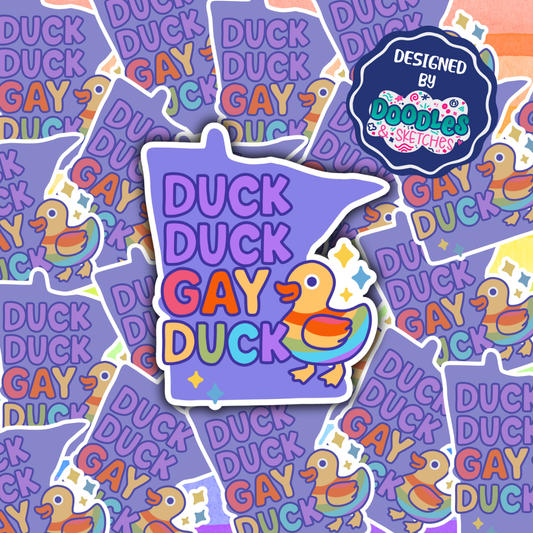 Gay Duck Sticker