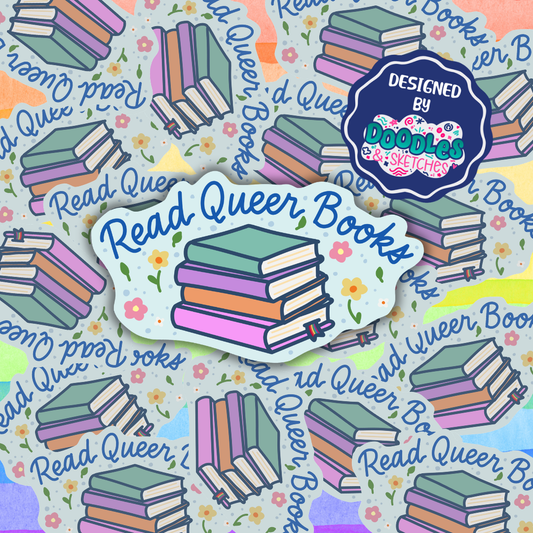 Read Queer Books Sticker