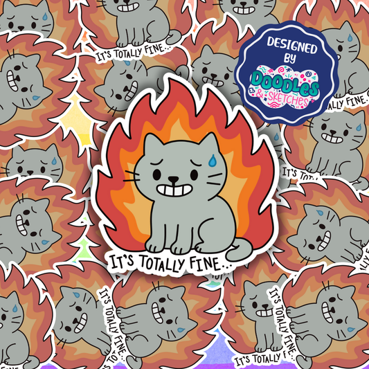 Totally Fine Sticker