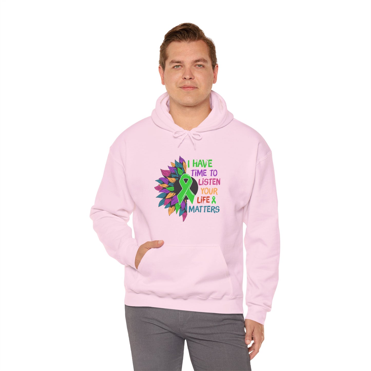 I Have Time to Listen Mental Health Hooded Sweatshirt
