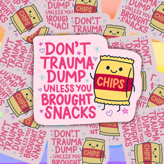 Trauma Dump Sticker