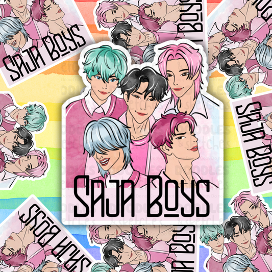 Demon Boy Band Sticker