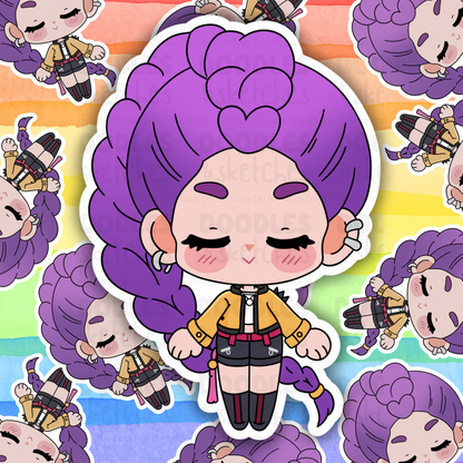 KPop Chibi Girls and Guys Sticker Set