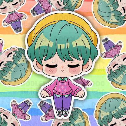 KPop Chibi Girls and Guys Sticker Set