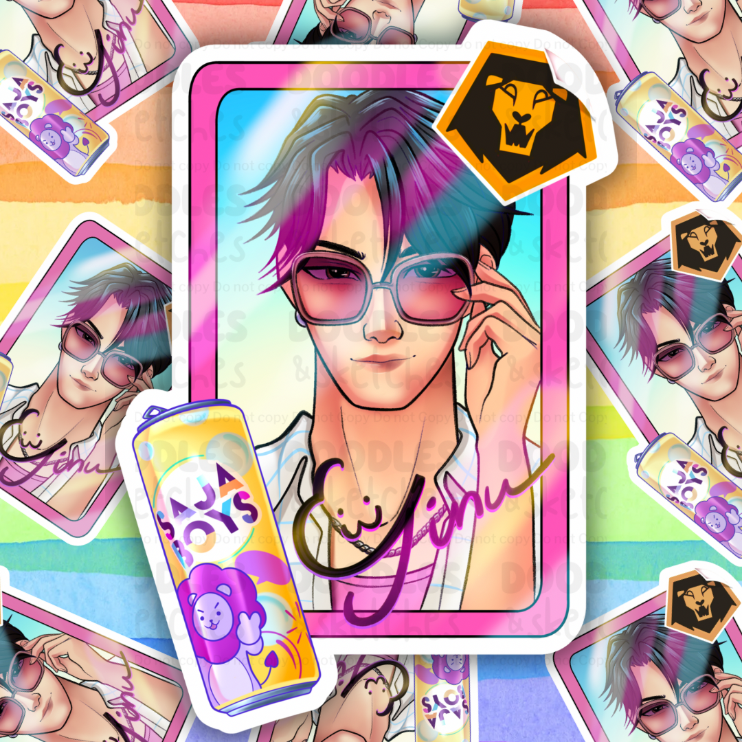 Demon Cards Sticker Set