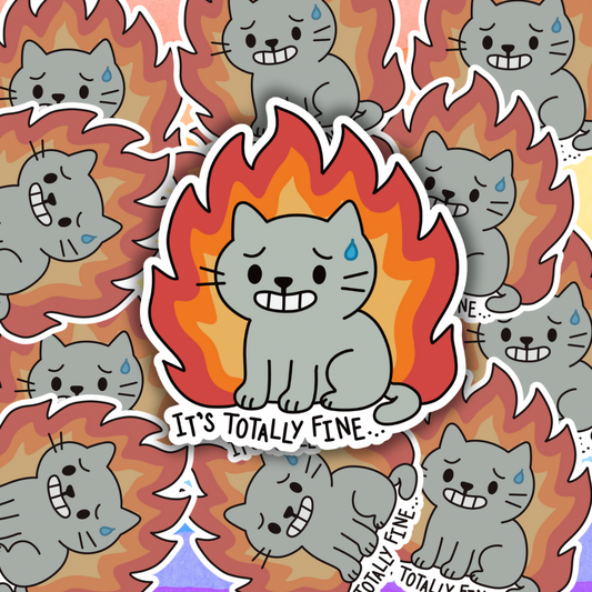 Totally Fine Sticker