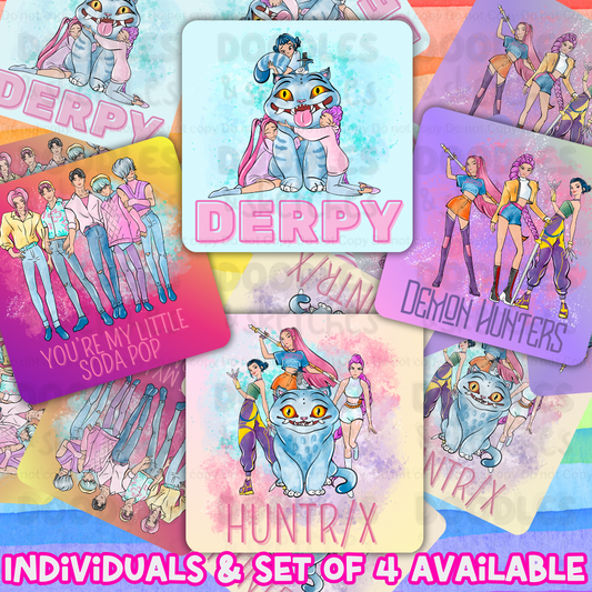 Demons & Hunters Stickers (Singles & Set)