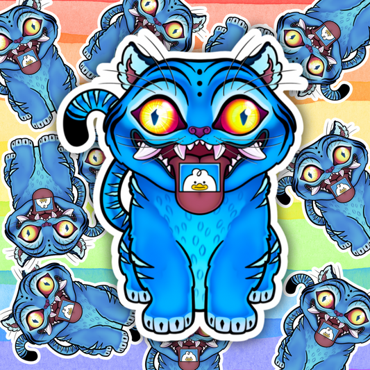 Derpy Tiger Sticker