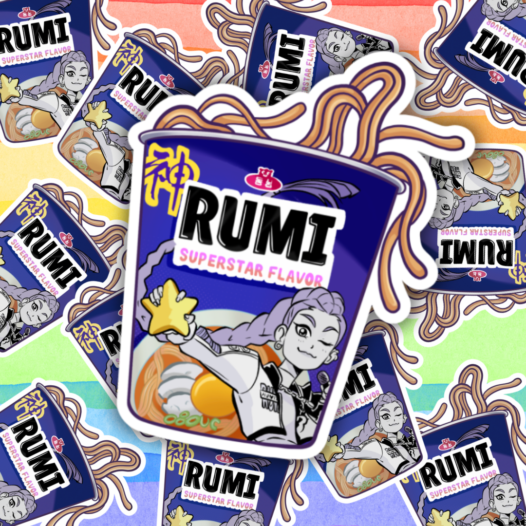 Hunters Ramen Stickers (individuals & set of 3 available)