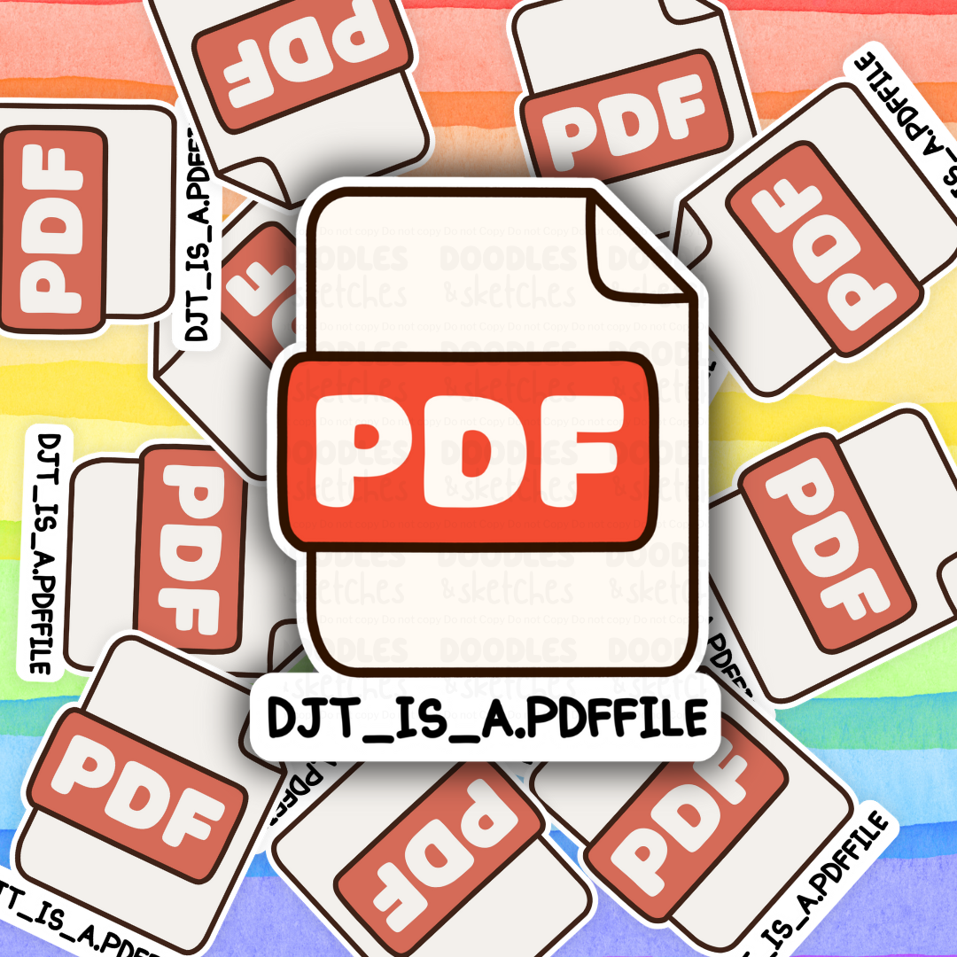 DJT PDF Sticker