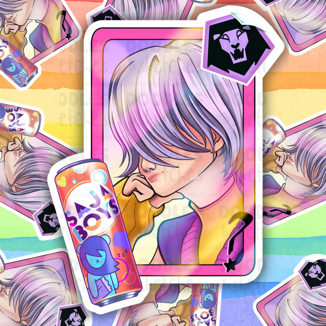 Demon Cards Sticker Set