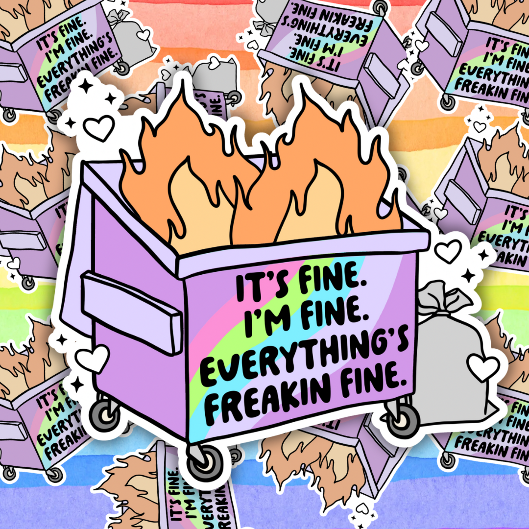 Dumpster Fire Sticker