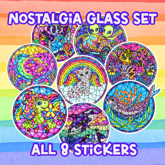 Nostalgia Stained Glass Sticker Set (All 8 Designs!)