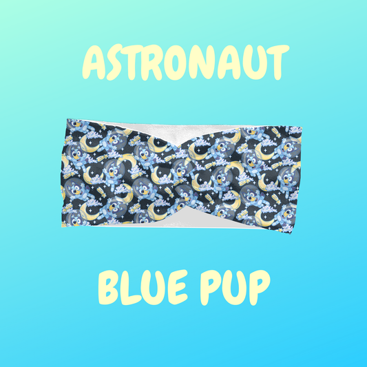 Astronaut Blue Pup – Scrunchie or Headbands