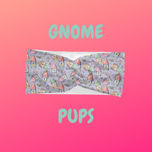Gnome Pups – Scrunchie or Headbands