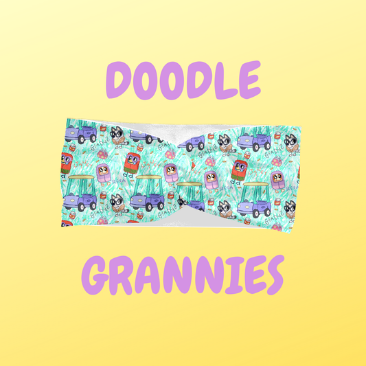 Doodle Grannies – Scrunchie or Headbands