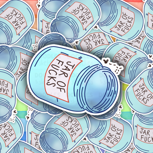 Jar of F***s Sticker
