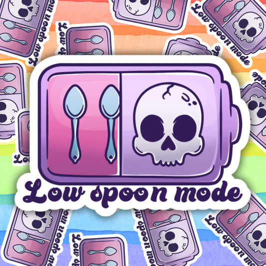 Low Spoon Mode Sticker